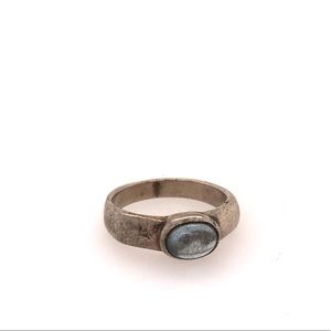 Vintage Moonstone and Silver Ring